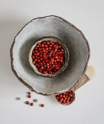 what are, how to use Pink peppercorns, which are not true peppercorns but rather the dried, mature berries of the Peruvian or Brazilian pepper tree (Schinus molle or Schinus terebinthifolius), offer a delicate, sweet, and slightly fruity flavor with a mild peppery bite, and are often used in cooking and garnishing to add a pop of color and a subtle complexity to dishes such as salads, seafood, and charcuterie, where their vibrant hue and gentle spiciness can enhance both the visual appeal and the flavor profile of the culinary creations.